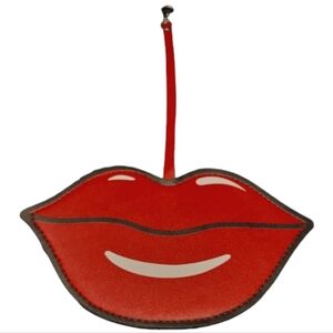 NEW - BIG RED LIPS MIRROR KEYCHAIN/BACKPACK CHARM/PURSE CHARM